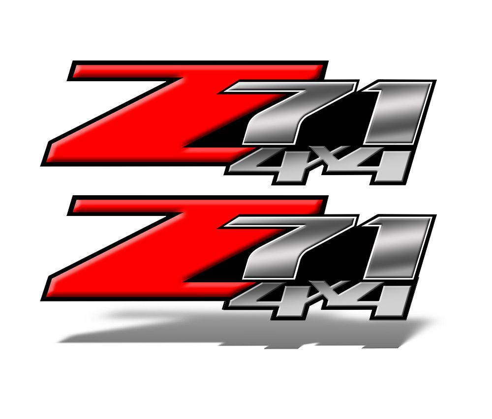 Z71 4x4 DECALS Red