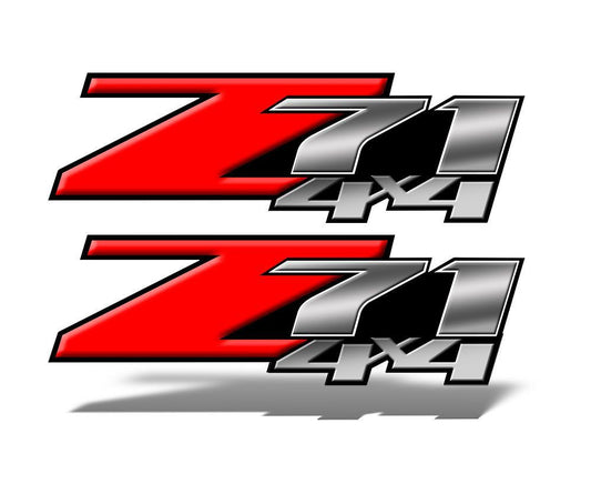 Z71 4x4 DECALS Red