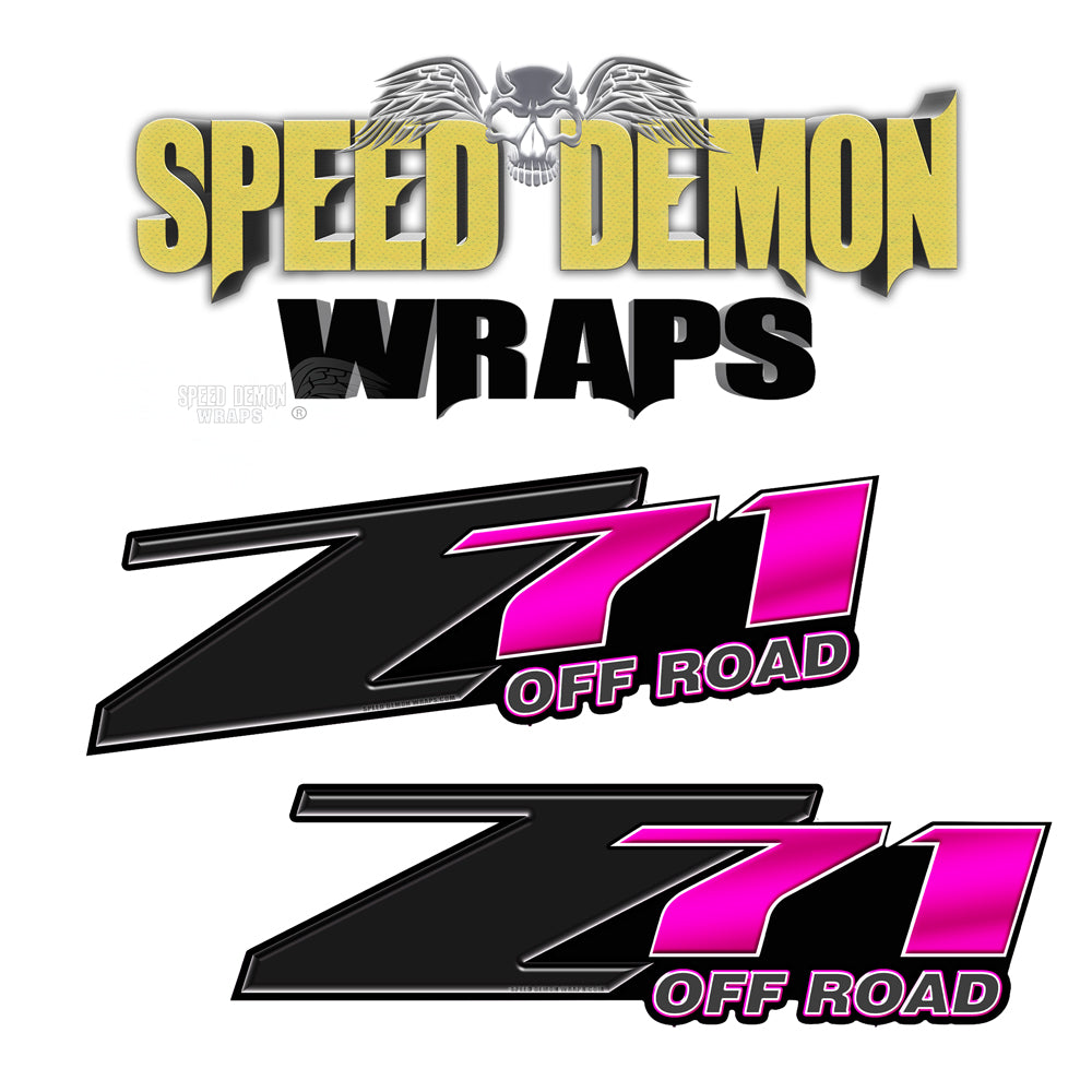 Z71 Offroad Decals Pink