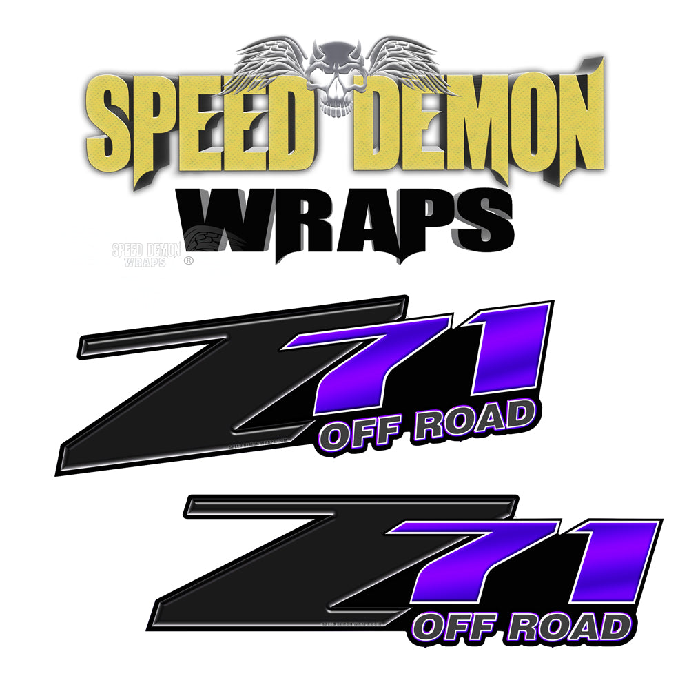 Z71 Offroad Decals Purple