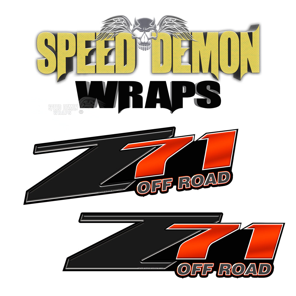 Red Z71 Offroad Decals