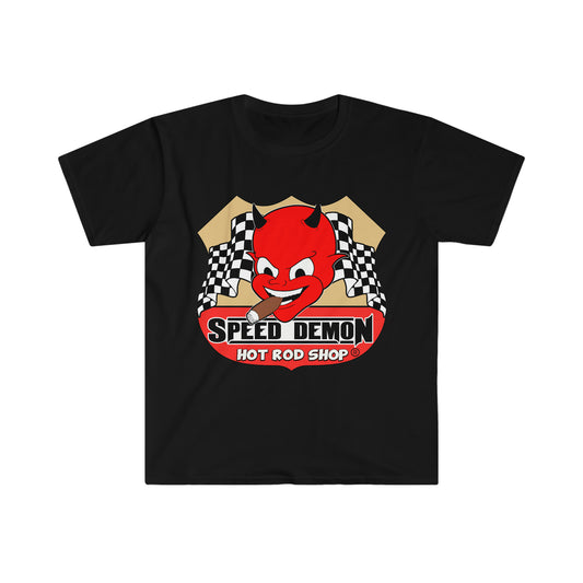Speed Demon Hot Rod Shop Logo T-Shirt