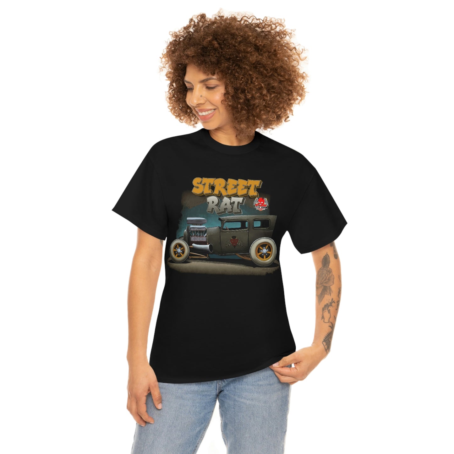 Street Rat - 1929 Model T Rat Rod Speed demon hot rod shop Kustom Kulture Tee Shirt C35502