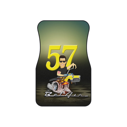Custom Hot Rod Caricature Car Mats Chevy Bel Air