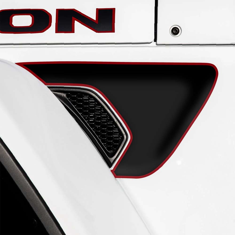 Fender Vent Vinyl Decals W Outline Jeep Jl Wrangler Jt Gladiator 2018 ...
