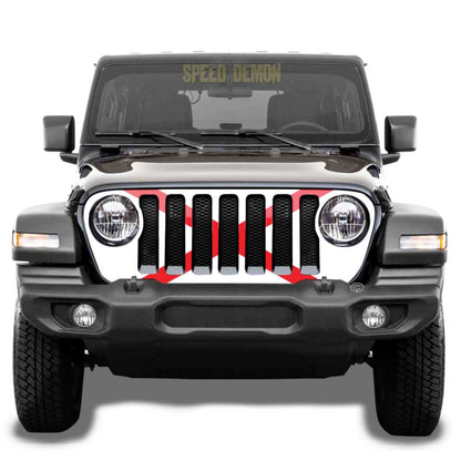 Jeep Wrangler Grill Wrap JL 2018-2025 Alabama Flag 