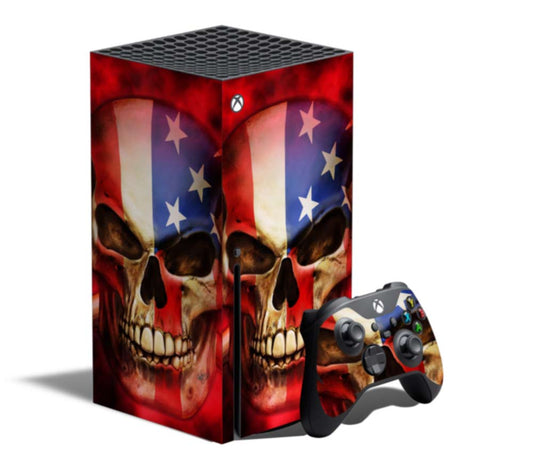 Patriot Skull Xbox Wrap