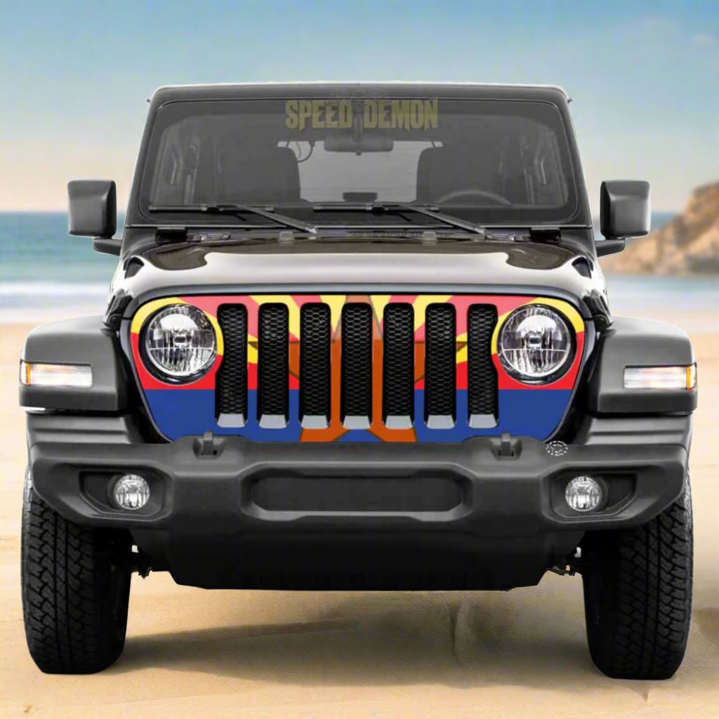 Az Flag Jeep Wrangler Grill Wrap JL 2018-2025