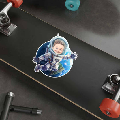 Personalized Child Lost in Space Caricature from Photo Sticker - 6 Pack