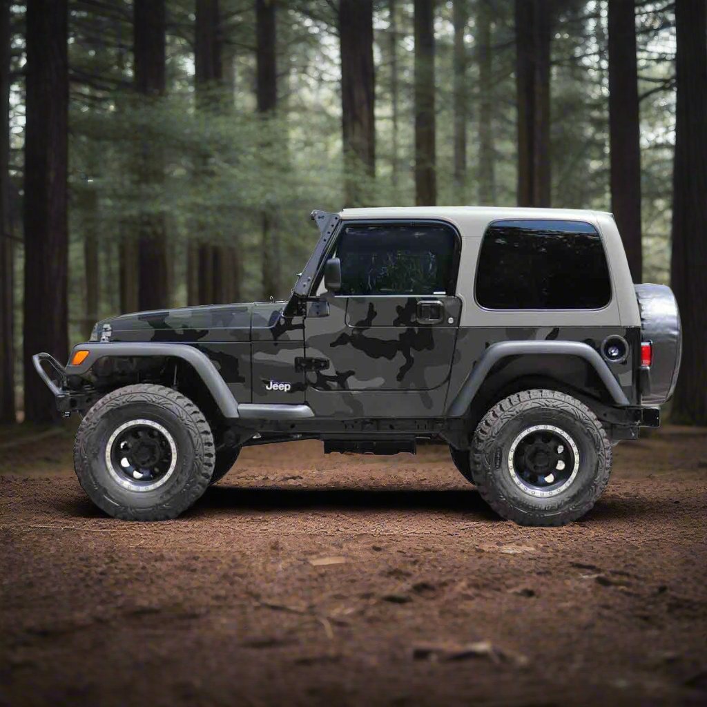 Black Urban Camo - Trail Armor For Jeep Wrangler TJ 1996-2006