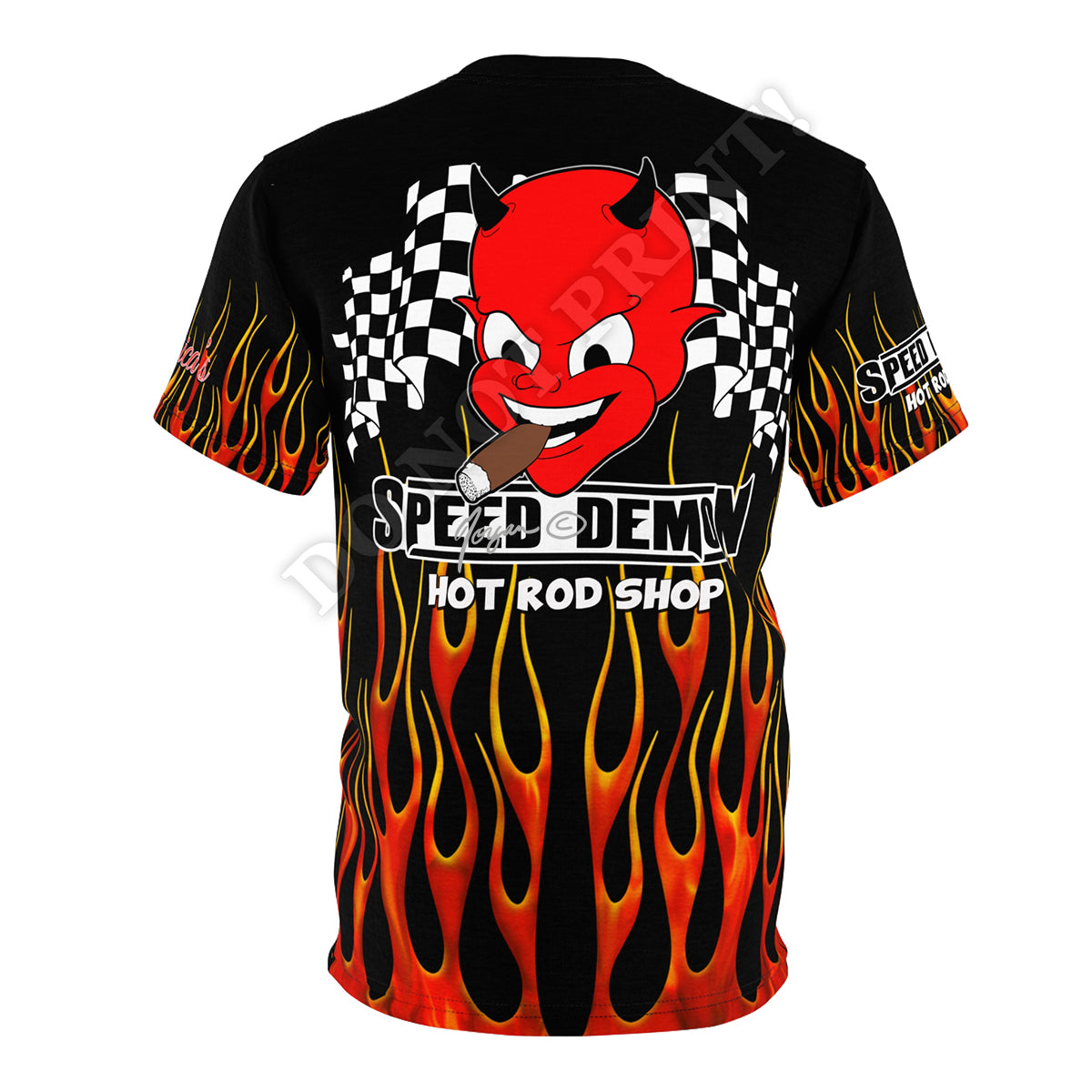 Corvette Speed Demon Hot Rod Shop T Shirt 