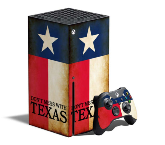 Xbox Console Wrap - Dont Mess With Texas Flag - Series X