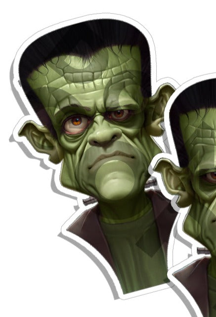 Frankenstein Monster Stickers Decals LEFT