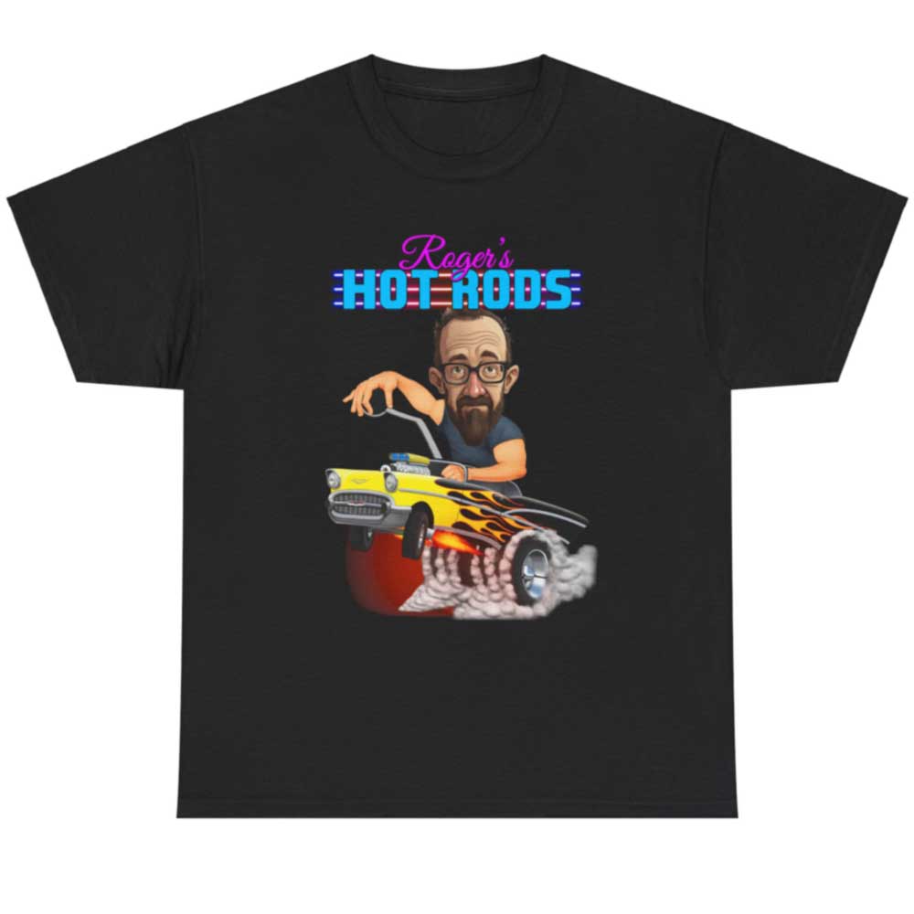 Personalized 1957 Chevy Bel Air Car Caricature T-Shirt from Photo