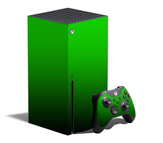 Xbox Console Wrap - Green to Black Fade - Series X