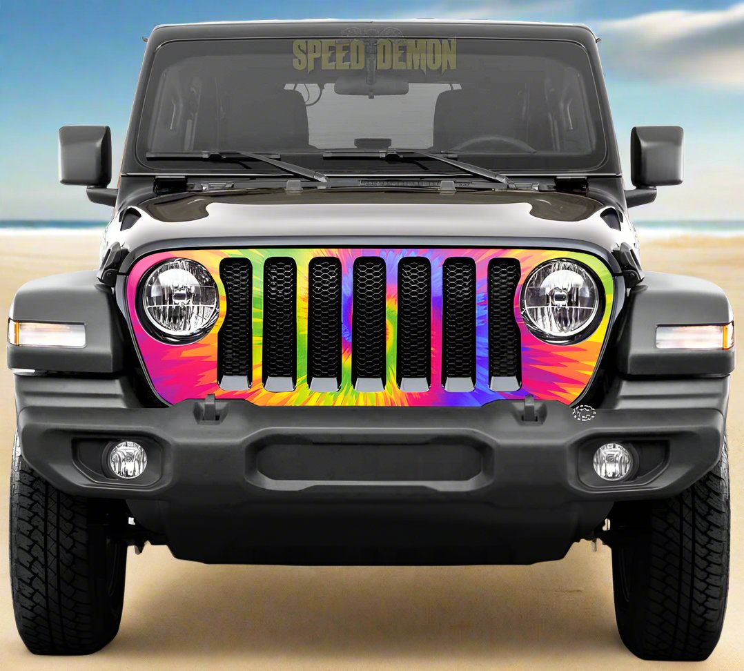 Tie-Dye Jeep Wrangler Grill Wrap JL