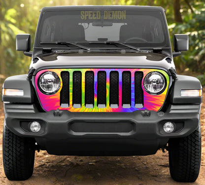 Tiedye Jeep Wrangler Grill Wrap JL 2018-2025 JL