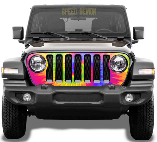 Tie-Dye Jeep Wrangler Grill Wrap JL 2018-2025 JL