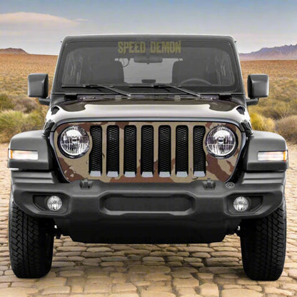 Jeep Wrangler Grill Wrap JL 2018-2025 Desert Camo 