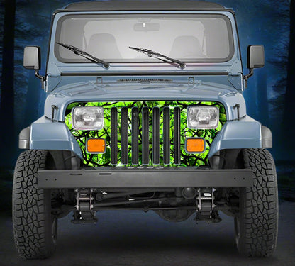 Jeep Wrangler Grill Wraps Zombie Bile Camouflage YJ 1987-1995 