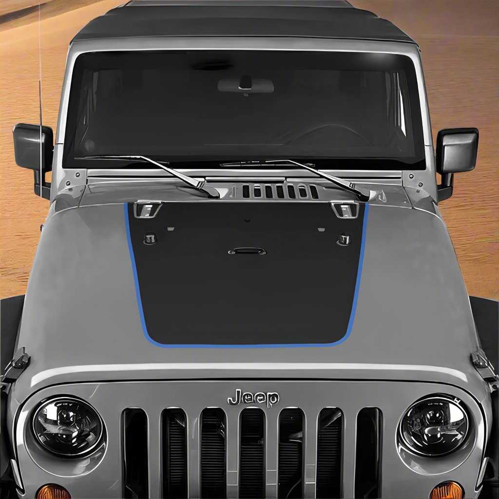 Jeep Wrangler Hood Decal Blue Pinstripe 2007-2017 JK