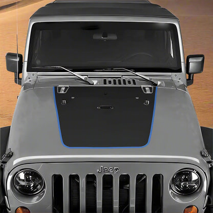 Jeep Wrangler Hood Decal Blue Pinstripe 2007-2017 JK