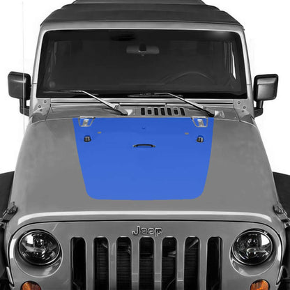 Jeep Wrangler Hood Decal Blue 2007-2017 JK