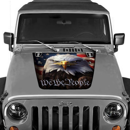 JK Jeep Hood Decal American Flag