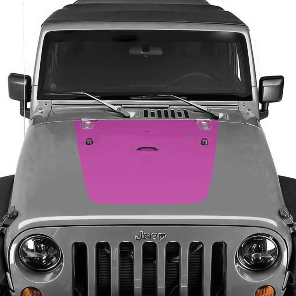 Jeep Wrangler Hood Decal Pink 2007-2017 JK