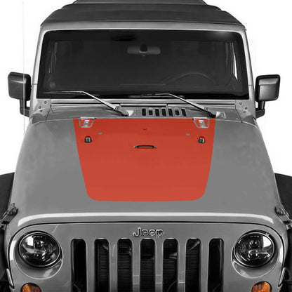 Jeep Wrangler Hood Decal Red 2007-2017 JK