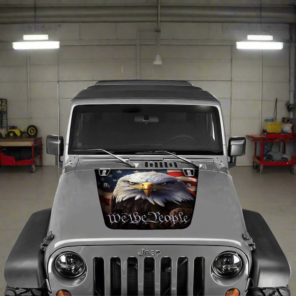 Jeep Wrangler Hood Decal We the People American Flag 2007-2017