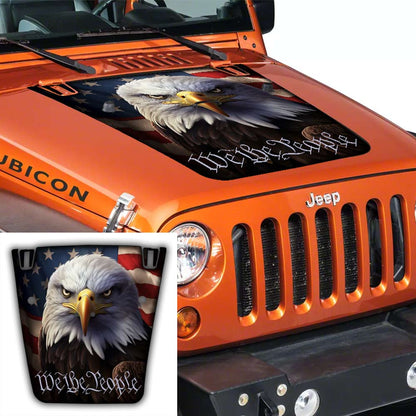 Jeep Wrangler Hood Decal We the People American Flag 2007-2017