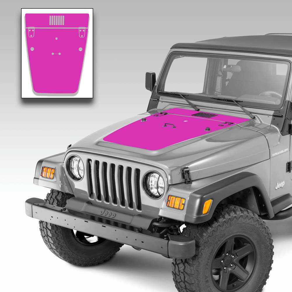 Jeep-Wrangler-Hood-Stripe-Pink-1997---2006