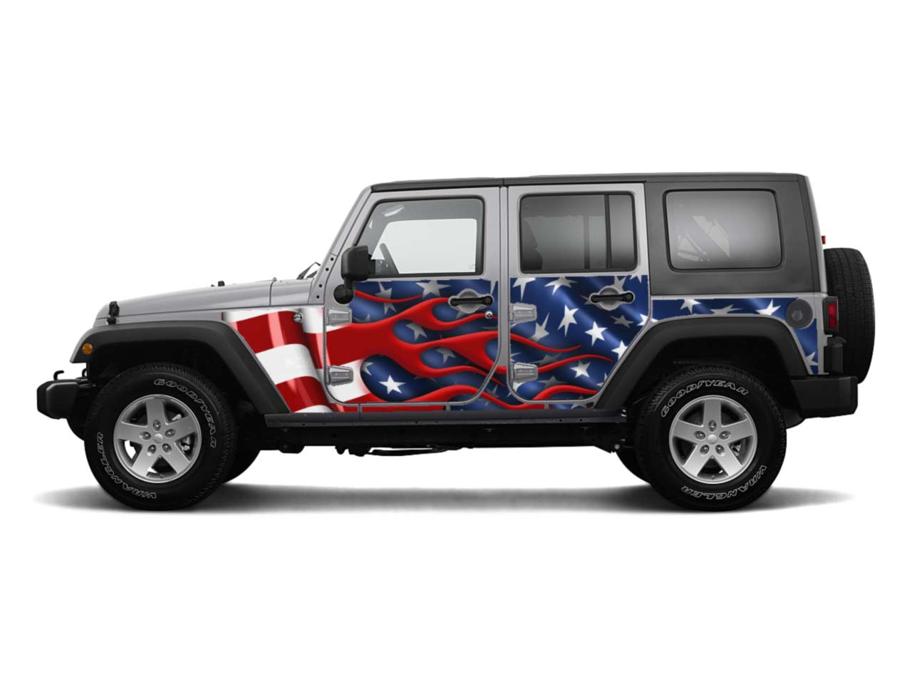 Jeep Wrangler JK Wrap American-Flag 4 Door