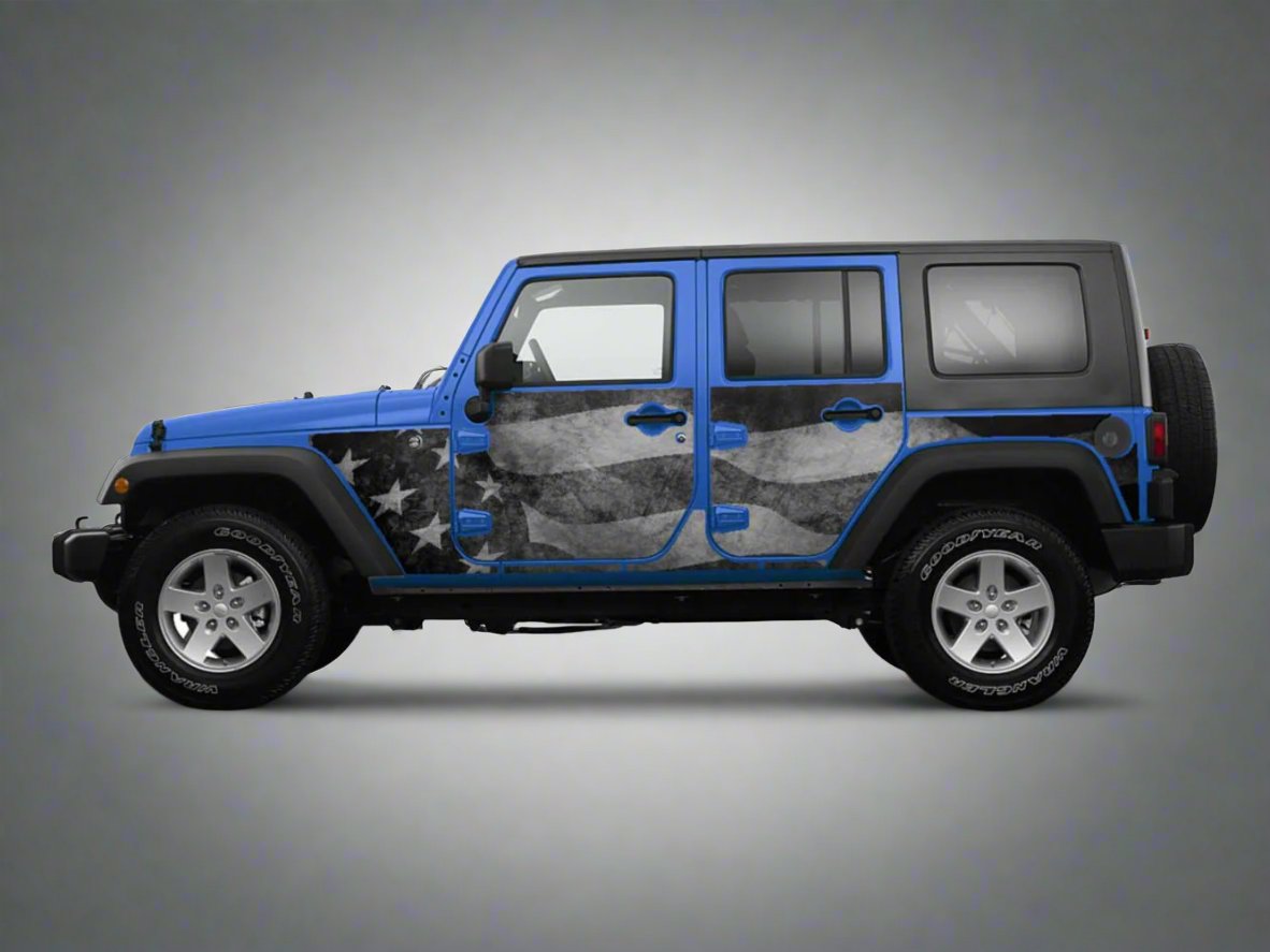 Jeep_Wrangler  Wrap_2007-2017_Grey_American_Flag