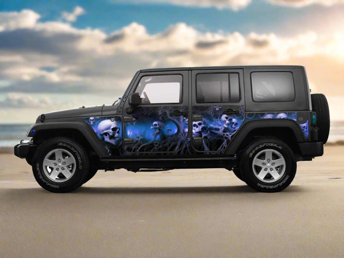 Jeep Wrangler JK Wrap 2007-2017 Sinister Skull