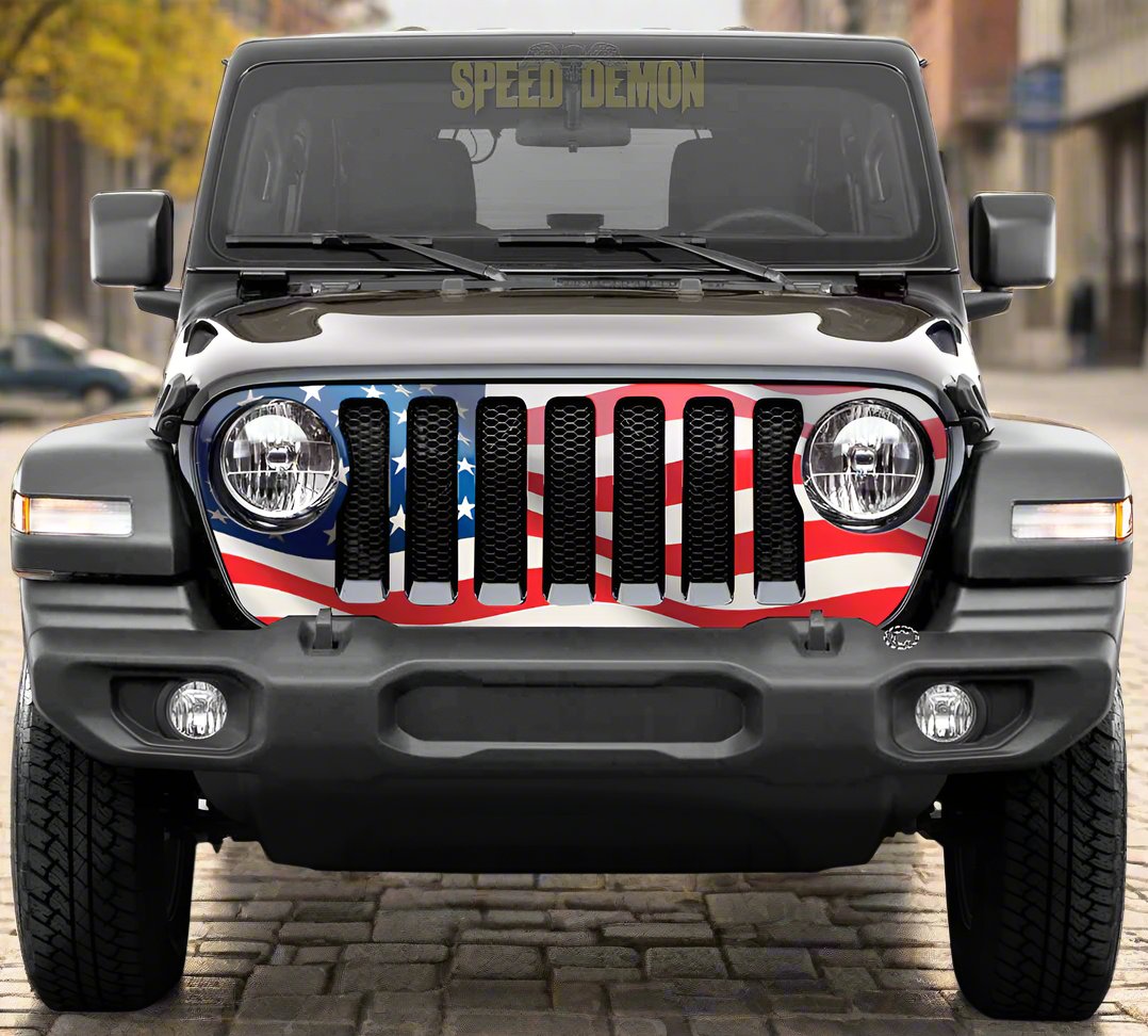 Jeep Gladiator Grill Wrap American Flag