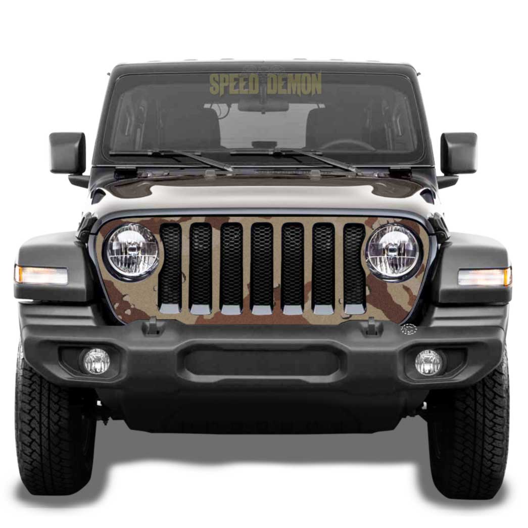 Jeep Gladiator Grill Wrap JL 2018-2025 Desert Camouflage