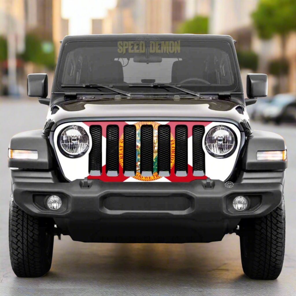 Jeep Gladiator Grill Wrap Florida Flag 