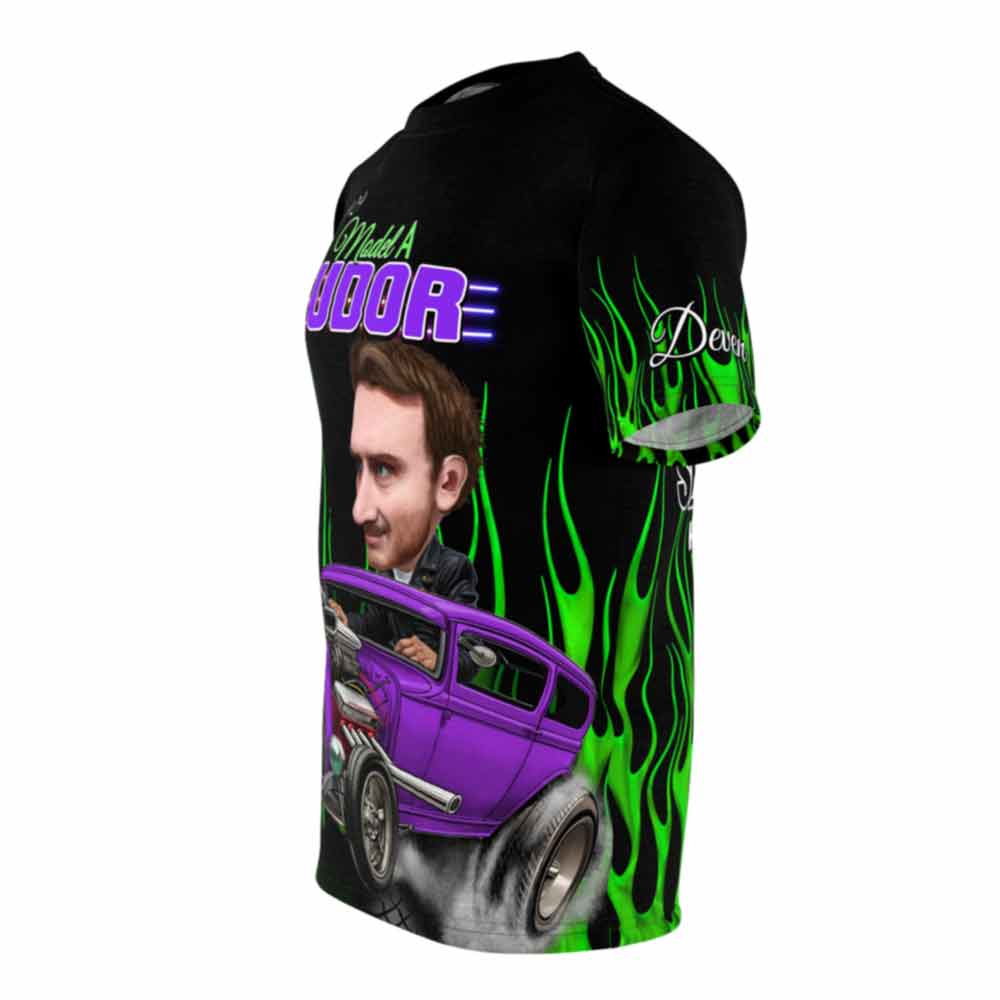 Personalized Carshow Caricature T-Shirt Car Caricature From Photo (AOP)