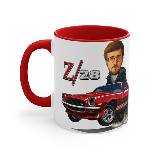 Z28 Camaro Hotrod Coffee Mug Caricature From Photo