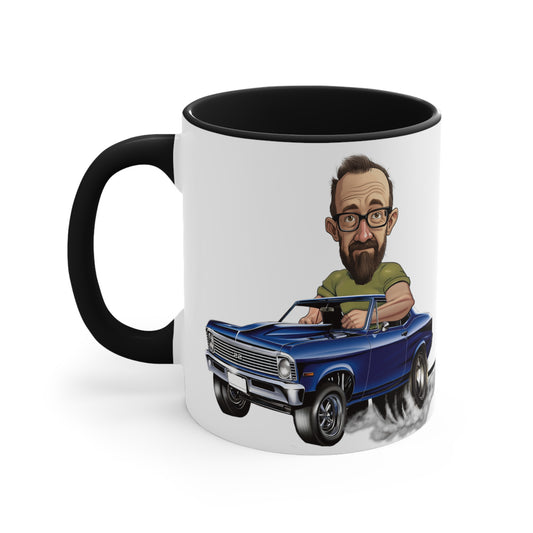 Chevy Nova Coffee Mug Muscle Car Caricature From Photo