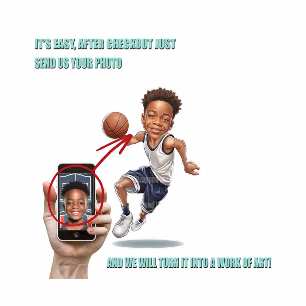 Basketball Caricature  From Photo