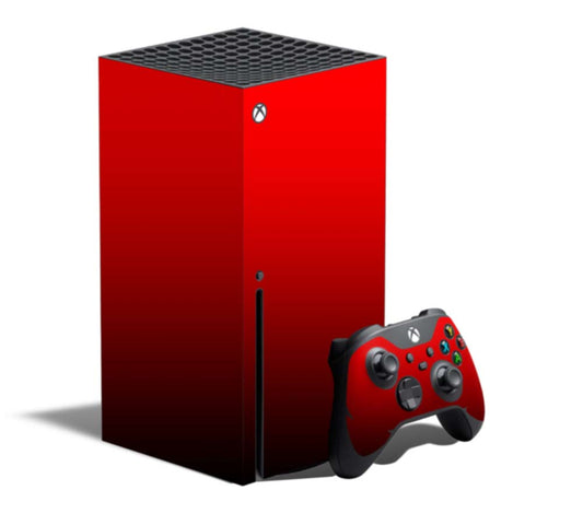 Xbox Console Wrap - Red to Black Fade - Series X