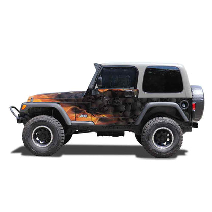 Skull Inferno - Trail Armor For Jeep TJ 1996-2006 Side Kit - Non-Magnetic