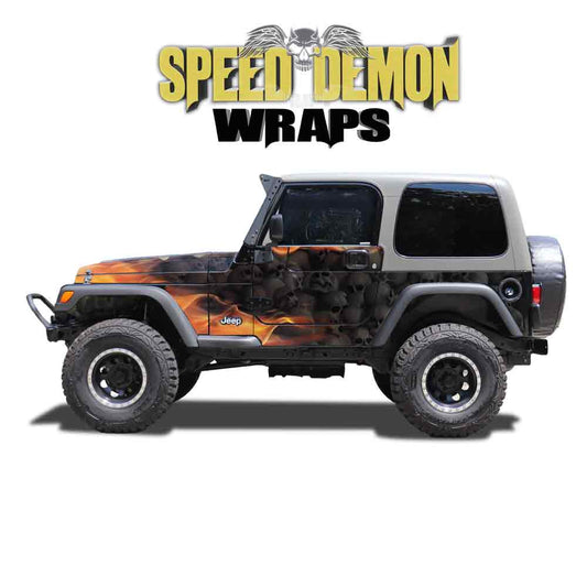  Skull Jeep Wrangler TJ Trail-Armor Wrap 