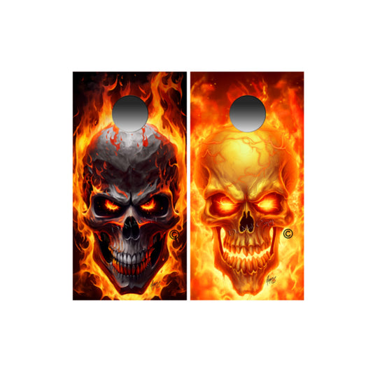 Flaming Skulls Combo 2 Pack