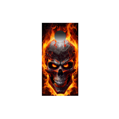 Flaming Skulls Dark