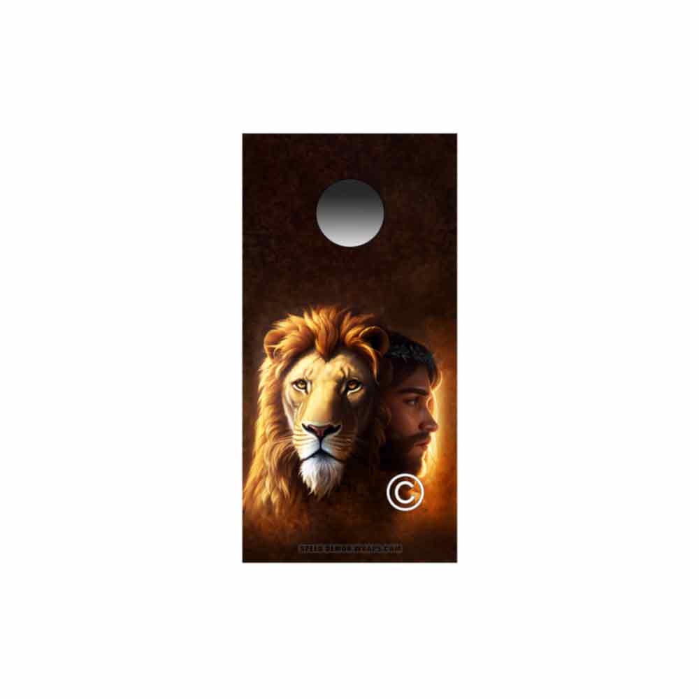 The Lion Of Judah - symbol of Jesus Christ Cornhole Wrap 