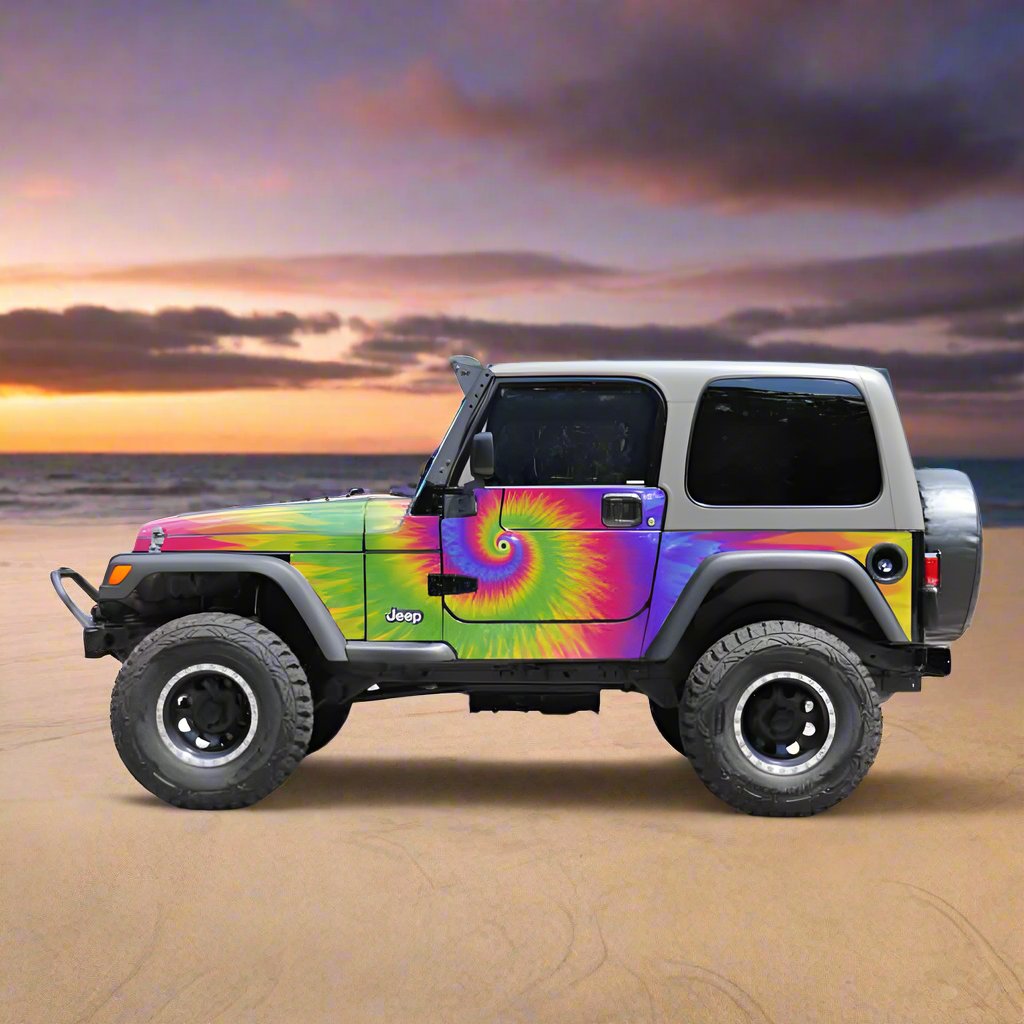 Tie-Dye  TJ Jeep Wrangler Wrap 